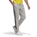 adidas Leisure Jogging Pants Essentials French Terry Tapered Cuff 3-Stripe Long Grey Men